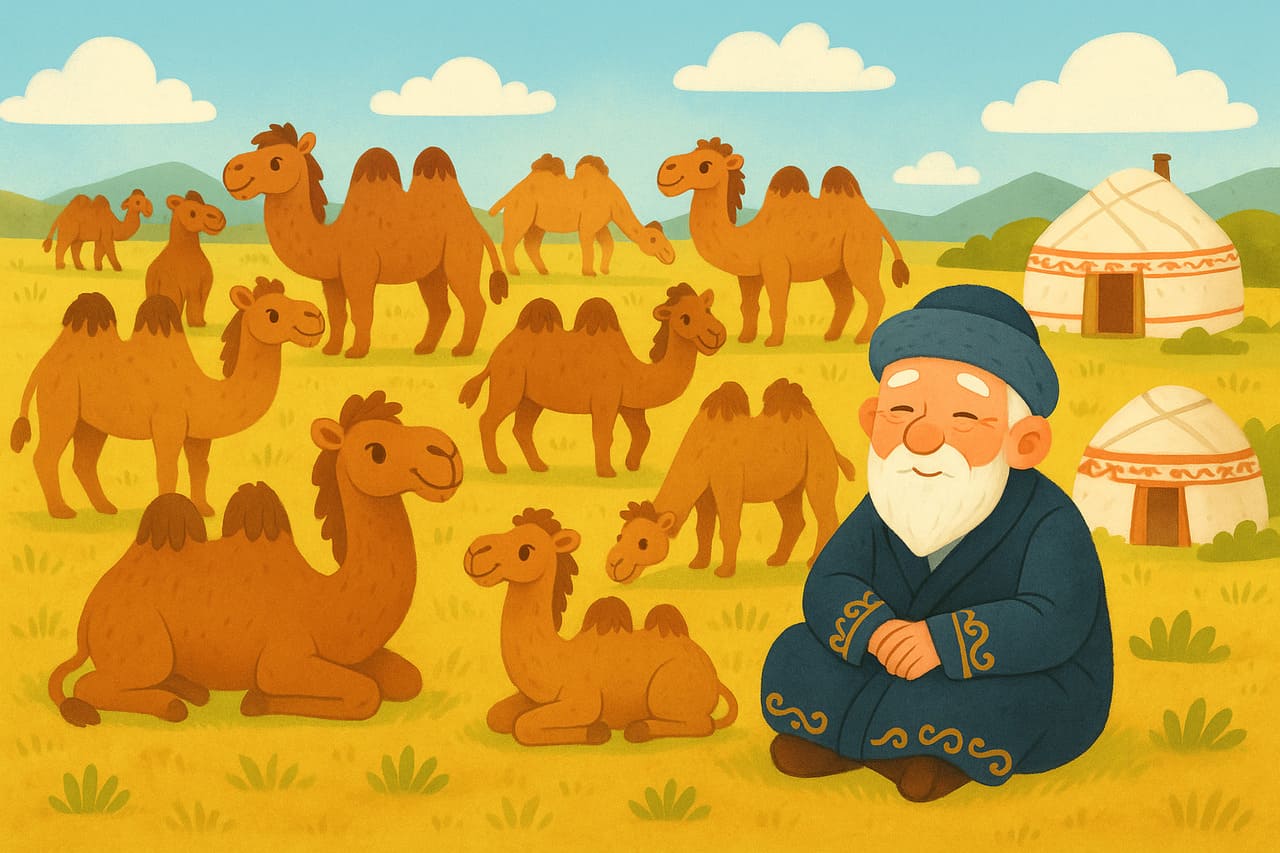 Аксакал и верблюды