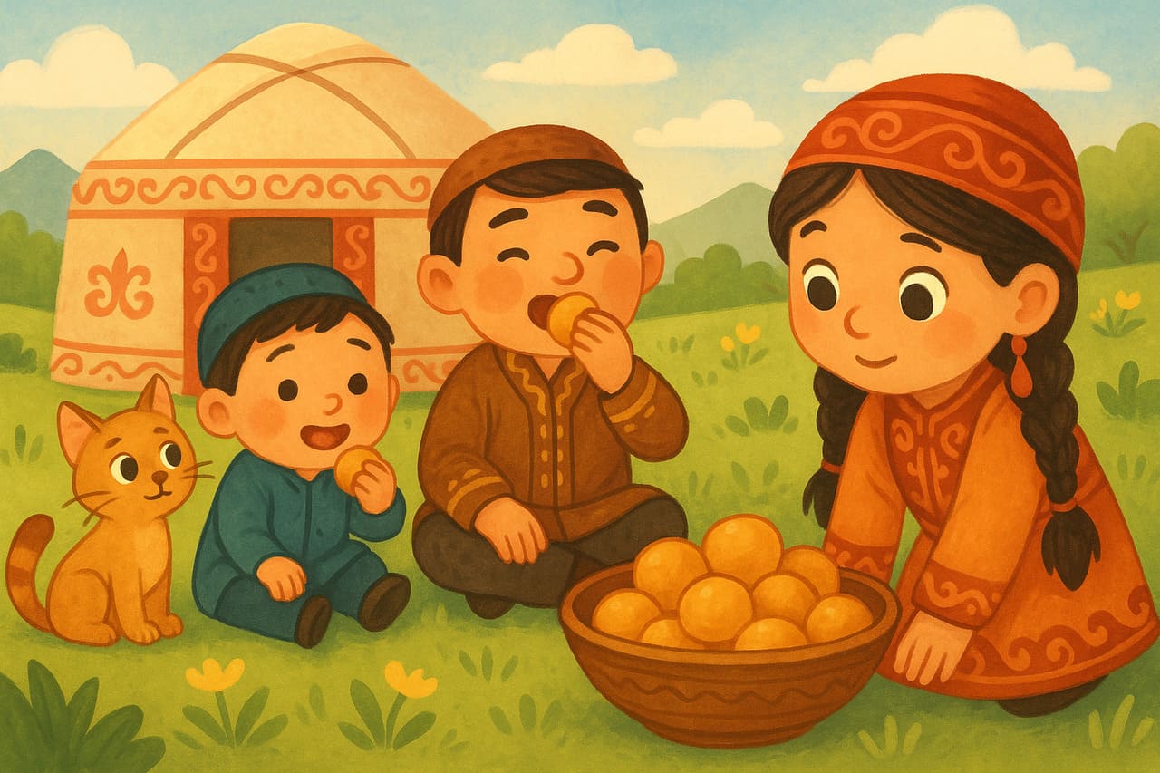 Баурсаки и дети