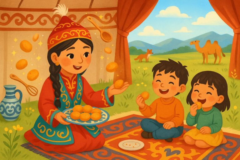 Баурсаки и дети