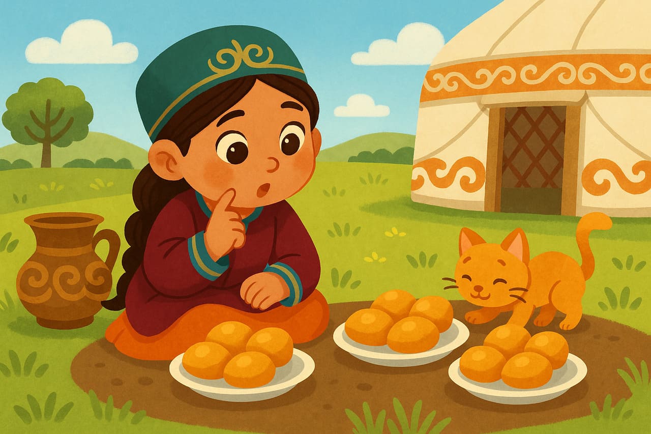 Баурсаки и тарелки