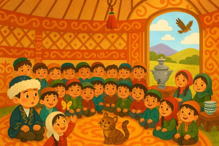 Дети в юрте