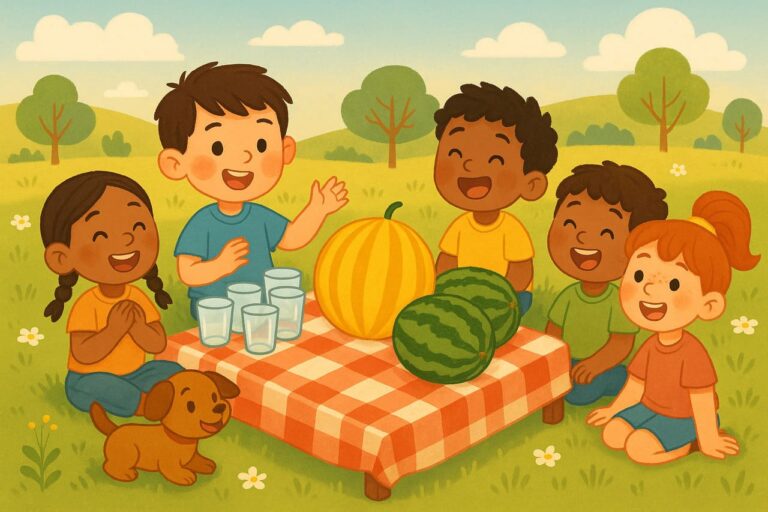 Друзья и дыня