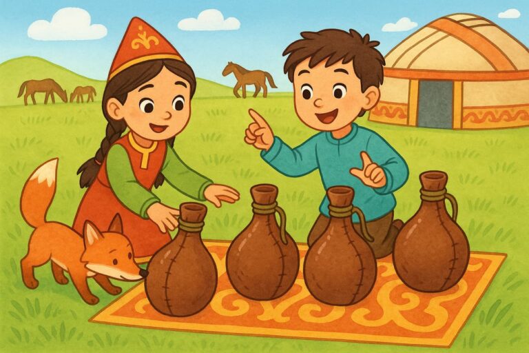 Кумыс в бурдюках