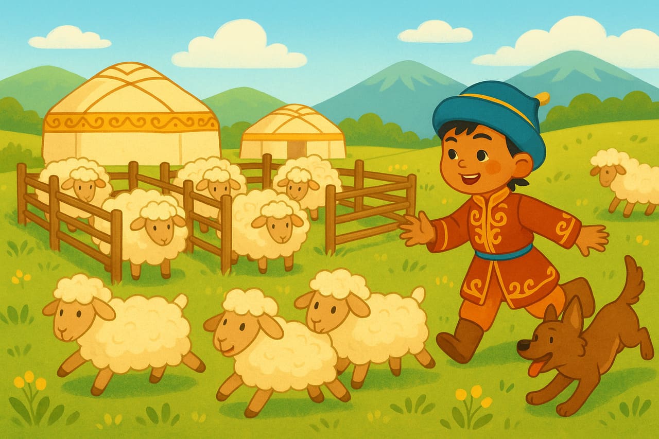 Овцы в загонах