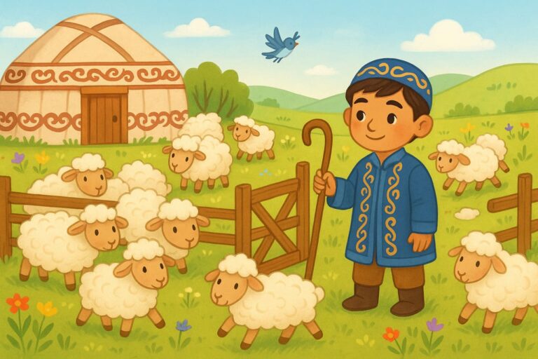 Овечки и пастух