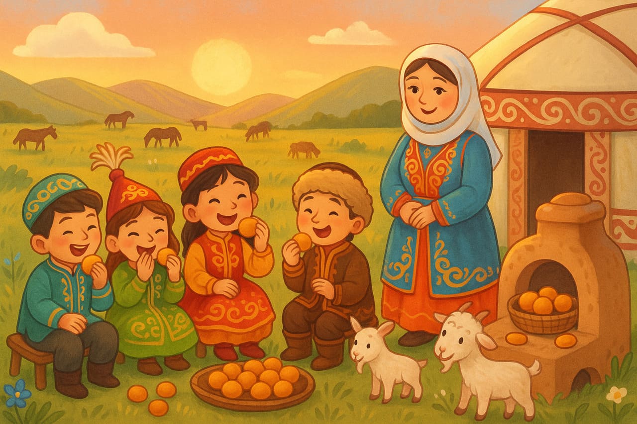 Печка и баурсаки