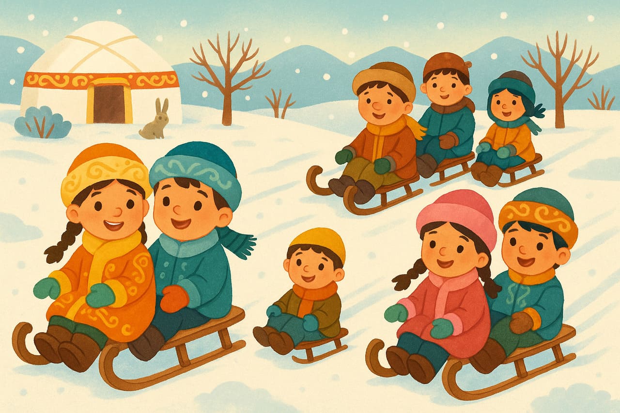 Санки и дети