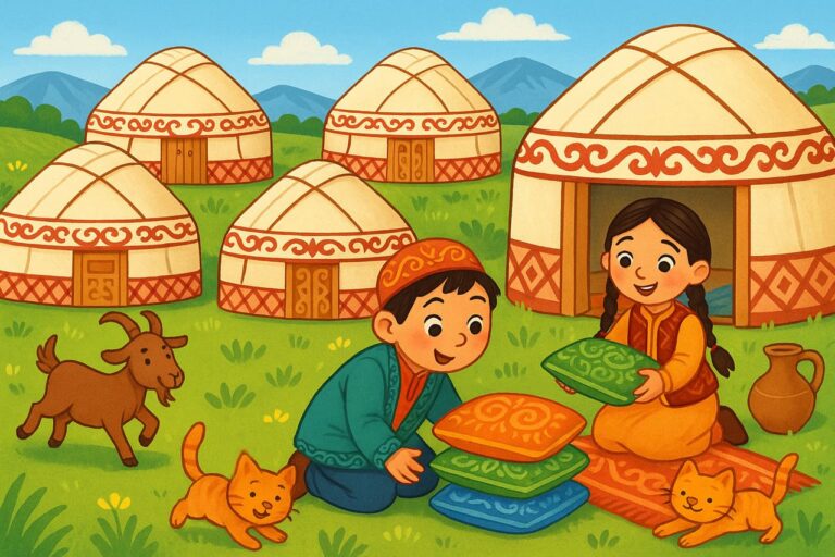 Юрты и подушки