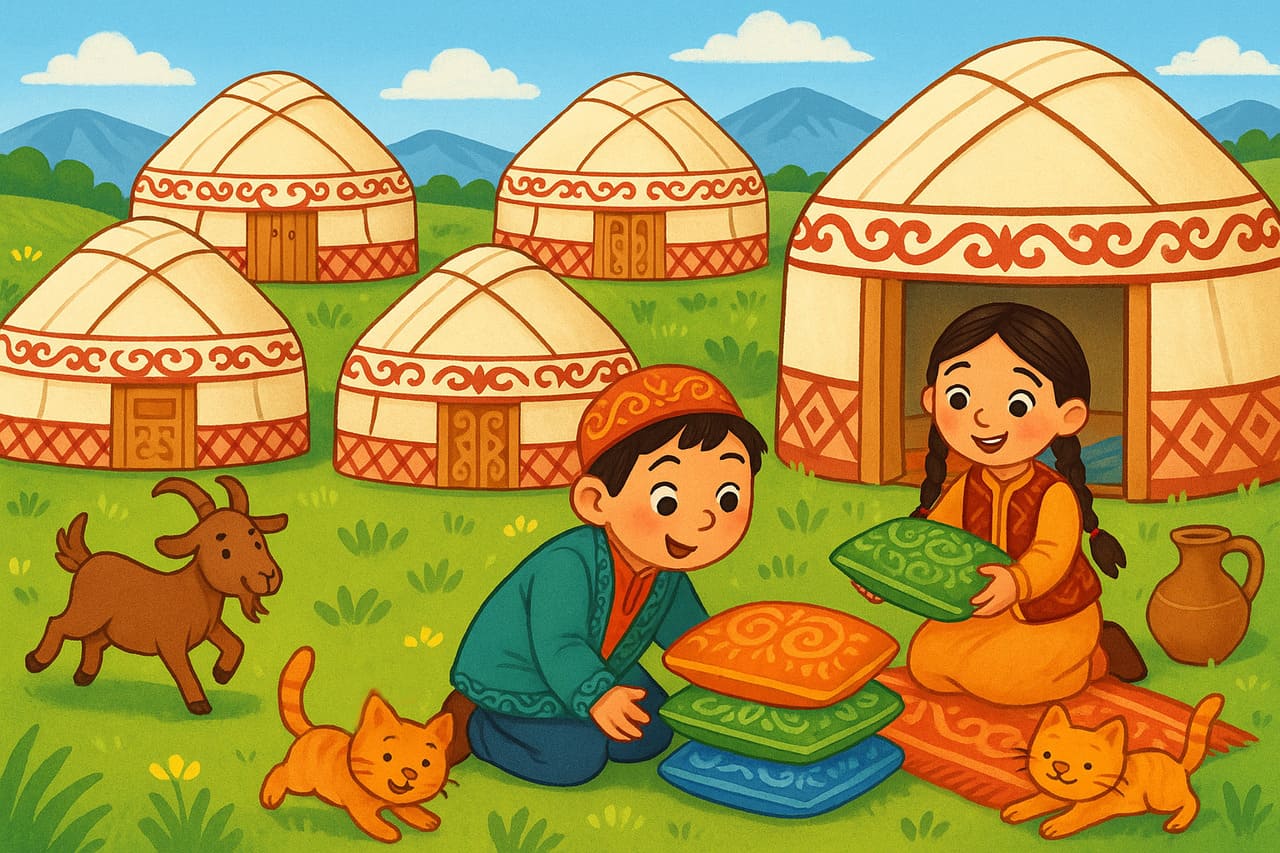 Юрты и подушки