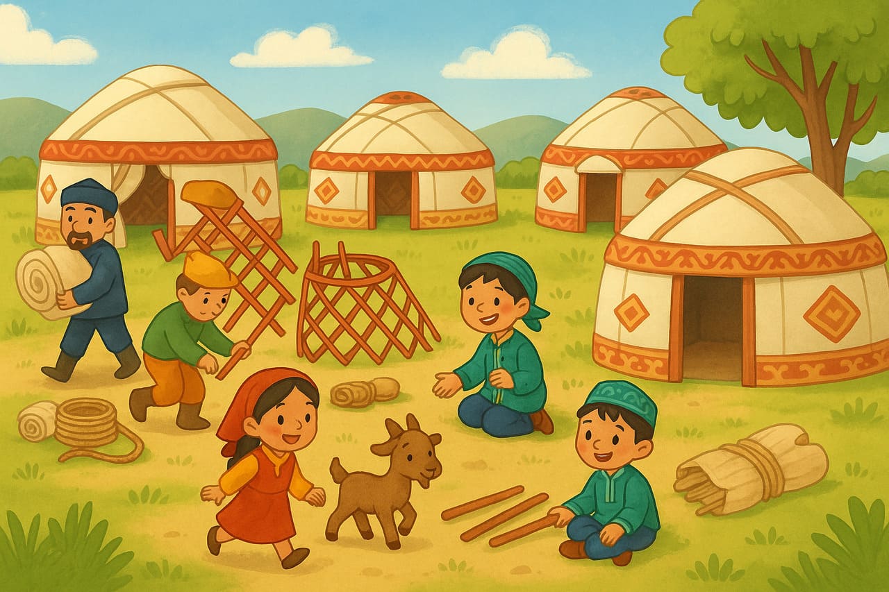 Юрты и постройки