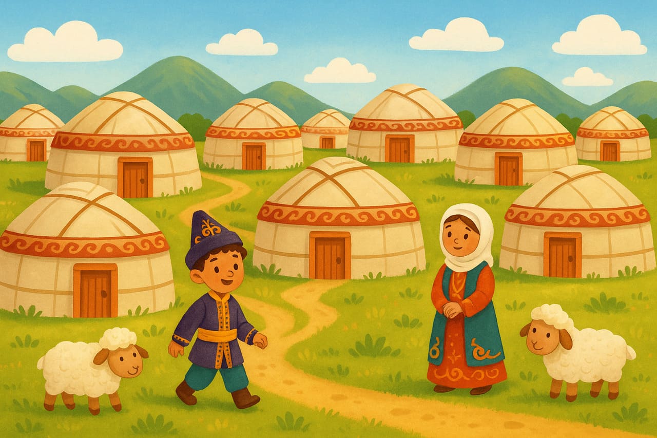 Юрты на стоянке