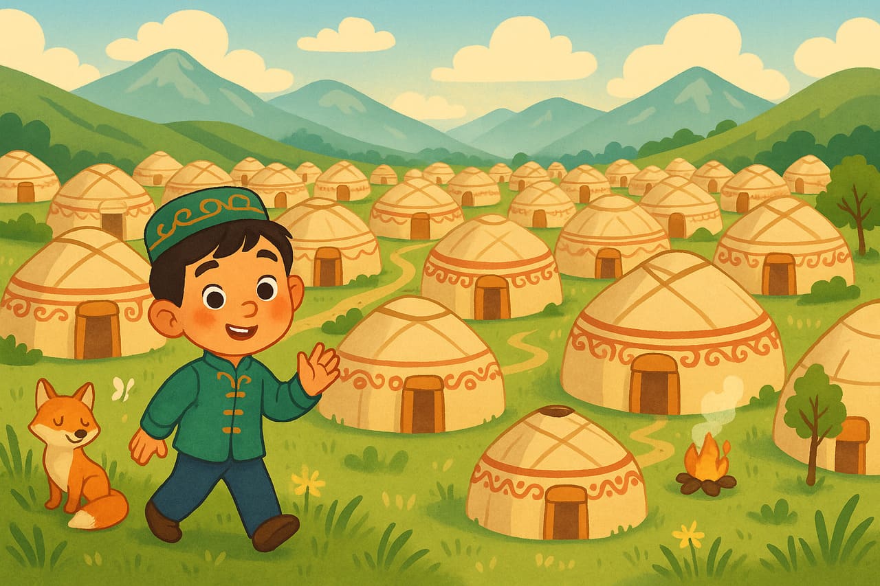 Юрты на стоянке